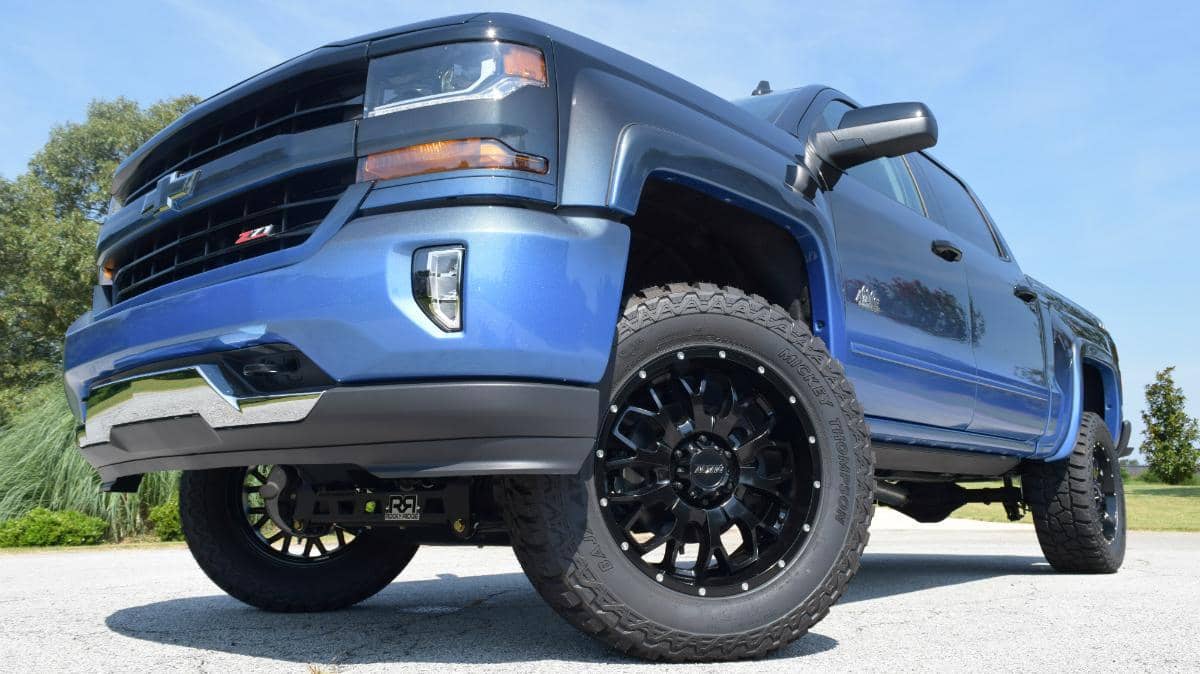 Rocky Ridge modified blue Silverado