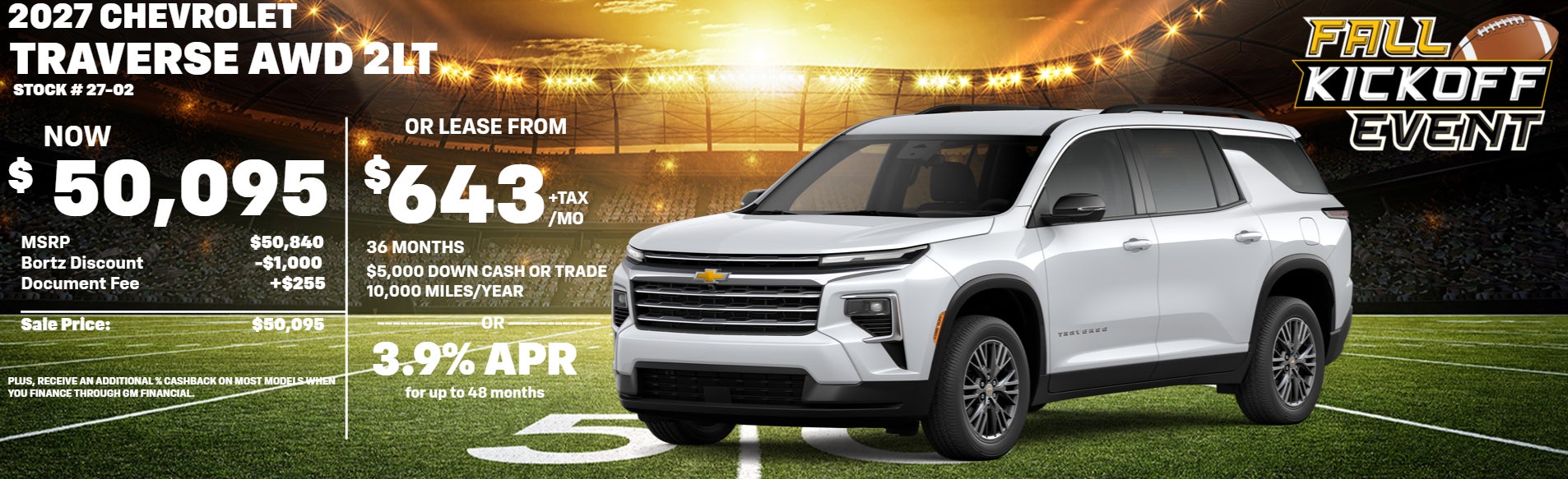 2027 Chevrolet Traverse AWD 2LT